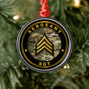 Unteroffizier SGT Ornament Aus Metall