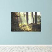 Unterpinsel im Wald Leinwanddruck (Insitu (Holzboden))