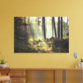 Unterpinsel im Wald Leinwanddruck (Insitu (Wohnzimmer))