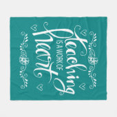 Unterricht ist eine Arbeit niedlichen der Phrase Fleecedecke (Vorderseite (Horizontal))