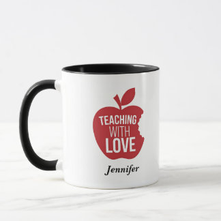 Unterricht mit der Tasse des Geliebten
