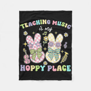 Unterricht Musik Hoppy Platz Bunny Ostertage Aufer Fleecedecke