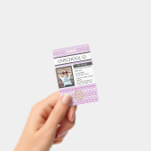 Unterricht ohne Schule Studentenmuster Abzeichen Ausweis (Handheld)