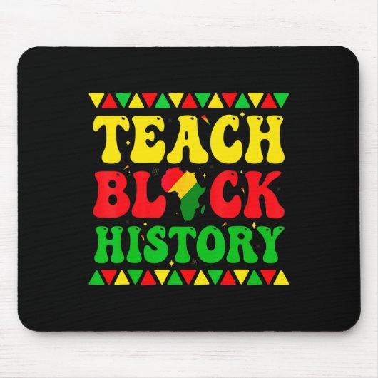 Unterrichte Schwarze Geschichte Student Lehrer Sch Mousepad (Vorne)
