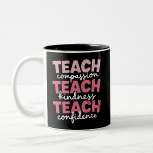 Unterrichte süße Lehrer Lebensbildung Inspirierend Zweifarbige Tasse