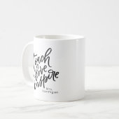 Unterrichten der Inspiriert Liebe, Ihr Name Kaffeetasse (Vorderseite Links)