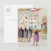 Unterrichten der Lesung der Manuskripte Postkarte (Vorne/Hinten)