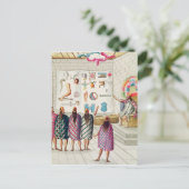 Unterrichten der Lesung der Manuskripte Postkarte (Stehend Vorderseite)