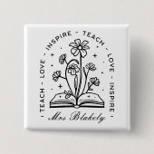 Unterrichten der Liebe inspiriere den Namen des pe Button (Vorderseite)