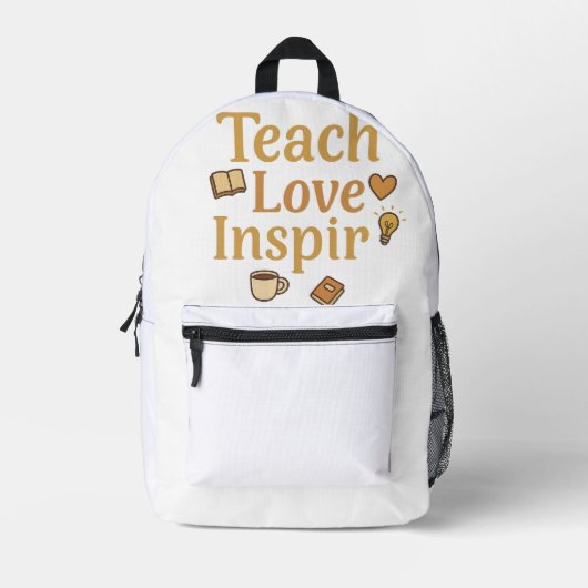 Unterrichten der Liebe Inspiriert Bedruckter Rucksack (Vorderseite)