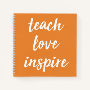 Unterrichten der Liebe Inspiriert Inspirationsph Notizblock