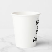 Unterrichten der Liebe Inspiriert | Inspirationsph Pappbecher (Vorderseite)