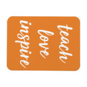 Unterrichten der Liebe Inspiriert | Inspirationssp Magnet (Horizontal)