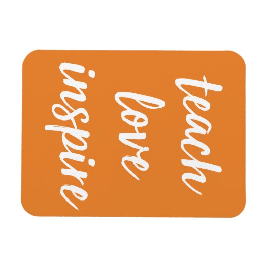 Unterrichten der Liebe Inspiriert | Inspirationssp Magnet (Horizontal)