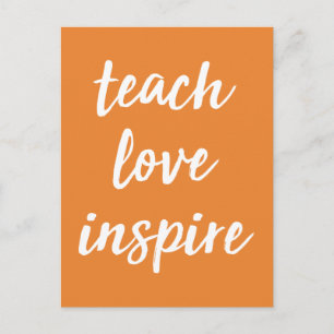 Unterrichten der Liebe Inspiriert   Inspirationssp Postkarte