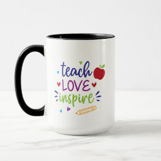 Unterrichten der Liebe Inspiriert | Inspirierend G Tasse