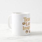 Unterrichten der Liebe Inspiriert Kaffeetasse (Vorderseite Links)