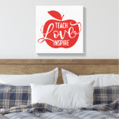 Unterrichten der Liebe Inspiriert Leinwanddruck (Insitu (Schlafzimmer))