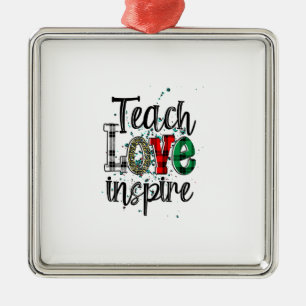 Unterrichten der Liebe Inspiriert Ornament Aus Metall
