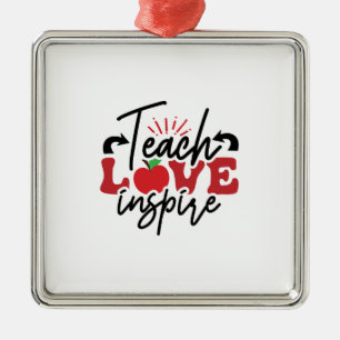 Unterrichten der Liebe Inspiriert Ornament Aus Metall