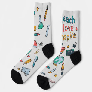 Unterrichten der Liebe Inspiriert Socken