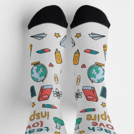 Unterrichten der Liebe Inspiriert Socken