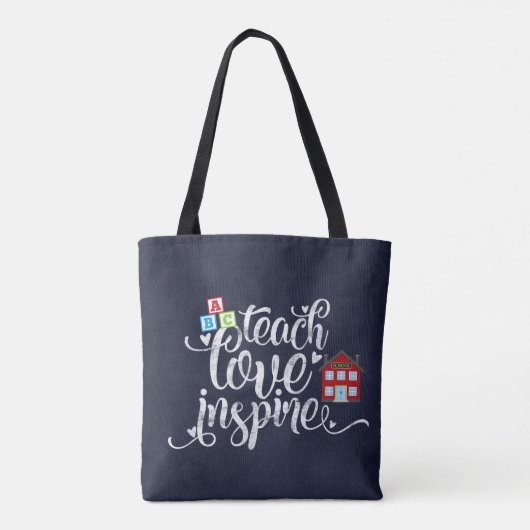 Unterrichten der Liebe inspiriert Tasche (Rückseite)