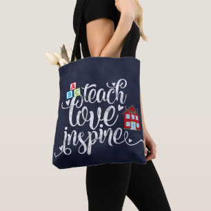 Unterrichten der Liebe inspiriert Tasche