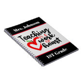 Unterrichten ist ein Kunstwerk, das den Namen hinz Notizblock (Rechte Seite)