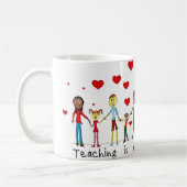 Unterrichten ist ein Werk der Herz-Tasse Kaffeetasse (Links)