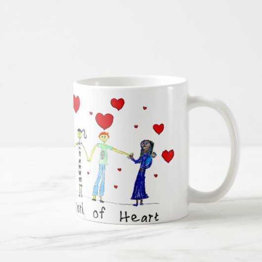 Unterrichten ist ein Werk der Herz-Tasse Kaffeetasse (Rechts)