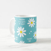 Unterrichten ist ein Werk der Herz-Tasse Kaffeetasse (Vorderseite Links)