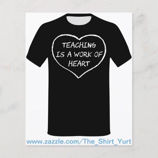 Unterrichten ist ein Werk des Herzens Flyer (Vorne)