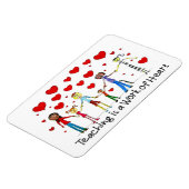 Unterrichten ist ein Werk des Herzens Magnet (Linke Seite)