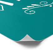 Unterrichten ist ein Werk des Herzens | Niedlicher Poster (Ecke)