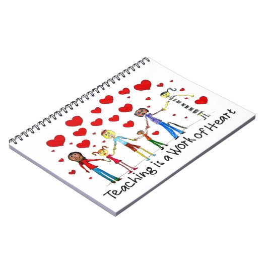 Unterrichten ist ein Werk des Herzens Notizblock (Linke Seite)