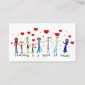 Unterrichten ist ein Werk von Herz-Info-Karten Visitenkarte (Vorderseite)