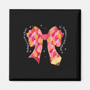 Unterrichten ist ein Werk von Herz rosa Coquette B Magnet