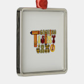 Unterrichten ist mein Jam Ornament Aus Metall (Rechts)