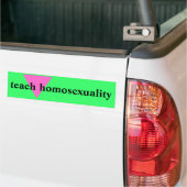 Unterrichten Sie Homosexualität Autoaufkleber (Auf Lkw)
