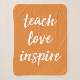 Unterrichten Sie Liebe inspirieren Inspirational Sherpadecke