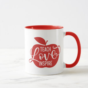 Unterrichten Sie Liebe inspirieren Tasse