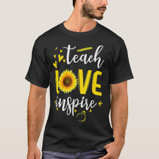 Unterrichten Sie Liebe und Inspirierte Lehrerin So T-Shirt