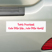 Unterrichten Sie Vorschule Autoaufkleber (Auf Auto)