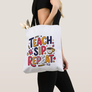 UNTERRICHTEN. TRINKEN. WIEDERHOLEN TASCHE