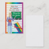 Unterrichtende Visitenkarte (Vorne/Hinten)