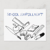 Unterrichtsmaterialien zur Einladung zur Schulanme (Vorderseite)