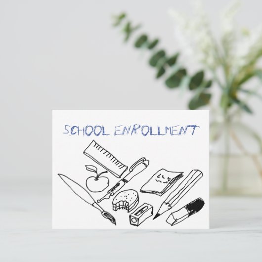 Unterrichtsmaterialien zur Einladung zur Schulanme (Stehend Vorderseite)