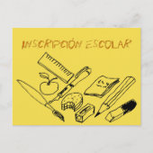 Unterrichtsmaterialien zur Einladung zur Schulanme (Vorderseite)