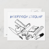 Unterrichtsmaterialien zur Einladung zur Schulanme (Vorne/Hinten)